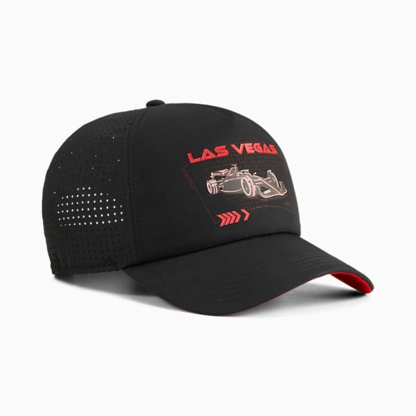 F1® Las Vegas Trucker-caps: Kjøp PUMAs ikoniske caps for Vegas-stemningen, et stilig minne fra løpet!
